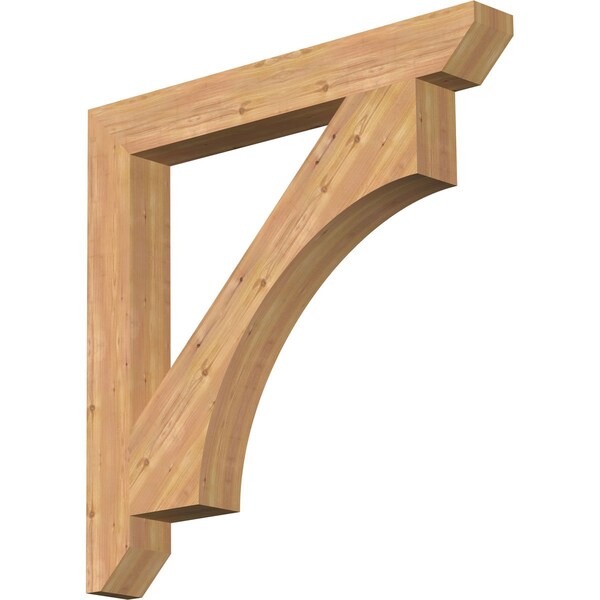 Ekena Millwork Westlake Slat Smooth Bracket, Western Red Cedar, 5 1/2"W x 46"D x 46"H BKT06X46X46WTL06SWR - main